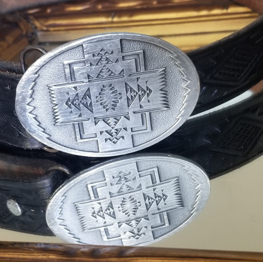 Pendleton Handmade Leather Belt & Belt Buckle